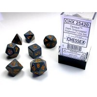 Набір кубів D&D Chessex CSX25420 (Opaque Dark Grey/Copper Polyhedral 7-Die Set)