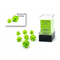 Набір кубів D&D Chessex CSX20430 (Vortex Bright Green/Black Mini Polyhedral 7-Die Set)