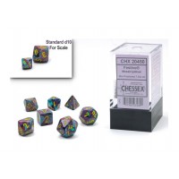 Набір кубів D&D Chessex CSX20450 (Festive Mosaic/Yellow Mini Polyhedral 7-Die Set)