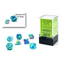 Набір кубів D&D Chessex CSX20546 (Festive Waterlily/White Mini Polyhedral 7-Die Set)