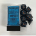 Набір кубів D&D Chessex CSX25426 (Opaque Dusty Blue/Gold Polyhedral 7-Die Set)