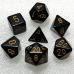 Набор костей D&D Chessex CSX25428 (Opaque Black/Gold Polyhedral 7-Die Set)