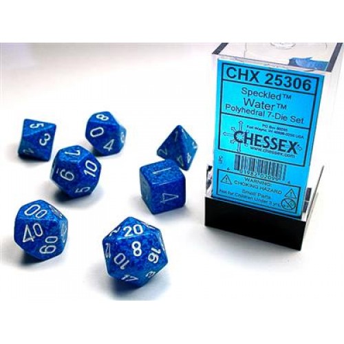 Набор костей D&D Chessex CSX25306 (Speckled Water Polyhedral 7-Die Set)