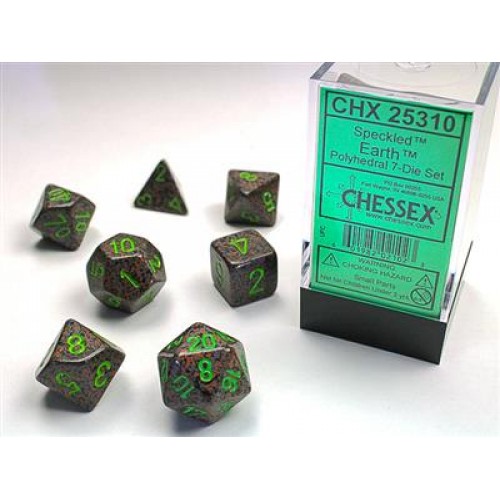 Набір кубів D&D Chessex CSX25310 (Speckled Earth Polyhedral 7-Die Set)