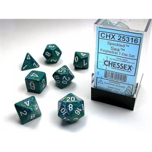Набір кубів D&D Chessex CSX25316 (Speckled Sea Polyhedral 7-Die Set)