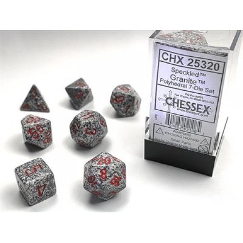 Набір кубів D&D Chessex CSX25320 (Speckled Granite Polyhedral 7-Die Set)
