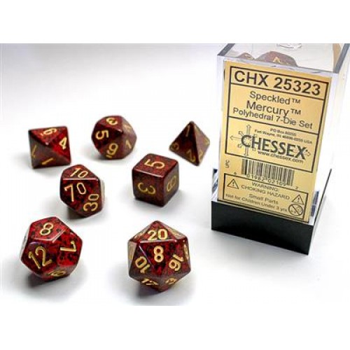 Набір кубів D&D Chessex CSX25323 (Speckled Mercury Polyhedral 7-Die Set)