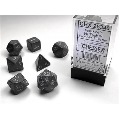 Набір кубів D&D Chessex CSX25340 (Speckled Hi-Tech Polyhedral 7-Die Set)