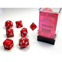 Набор костей D&D Chessex CSX25404 (Opaque Red/White Polyhedral 7-Die Set)