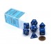 Набор костей D&D Chessex CSX25406 (Opaque Blue/White Polyhedral 7-Die Set)