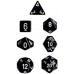 Набор костей D&D Chessex CSX25408 (Opaque Black/White Polyhedral 7-Die Set)