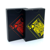 Карты покерные игральные пластиковые черные (Hei Xin)