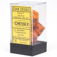 Набір кубів D&D Chessex CSX25303 (Speckled Fire Polyhedral 7-Die Set)