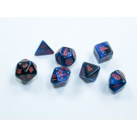 Набір кубів D&D Chessex CSX20658 (Gemini Black-Starlight/Red Mini Polyhedral 7-Die Set)