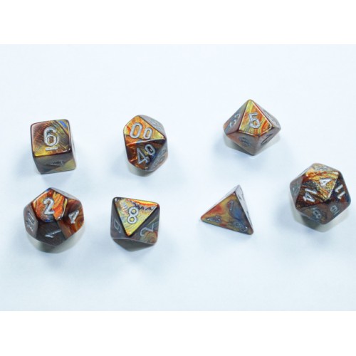Набір кубів D&D Chessex CSX20493 (Lustrous Gold/Silver Mini Polyhedral 7-Die Sett)