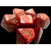 Набір кубів D&D Chessex CSX20414 (Scarab Scarlet/Gold Mini Polyhedral 7-Die Set)