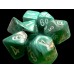 Набір кубів D&D Chessex CSX20403 (Marble Oxi-Copper/White Mini Polyhedral 7-Die Set)