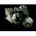 Набор костей D&D Chessex CSX20645 (Gemini Black-Grey/Green Mini Polyhedral 7-Die Set)