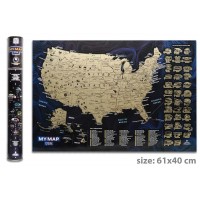 Скретч карта My Map USA (ENG)