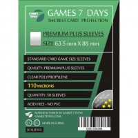 Протекторы для карт Games 7 Days 63,5x88 мм Premium + (50 шт)