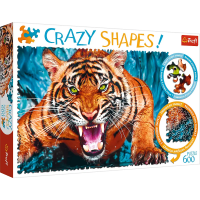 Пазлы Trefl (600) Crazy shapes: Лицо Тигра