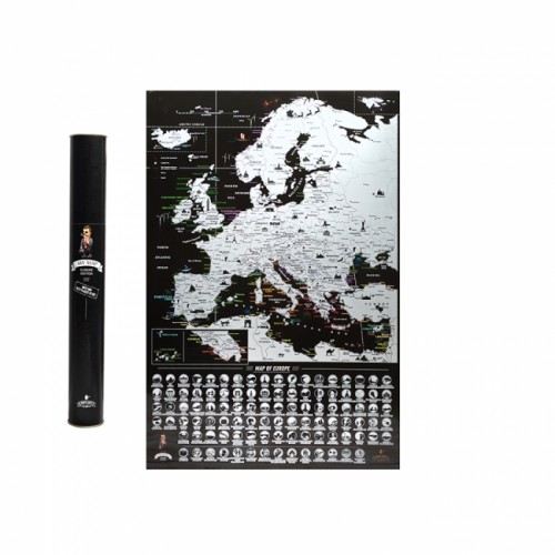 Скретч карта My Map Europe Black edition (ENG)