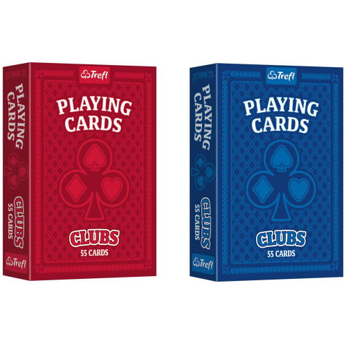 Карты Trefl Playing Cards Clubs RED/BLUE