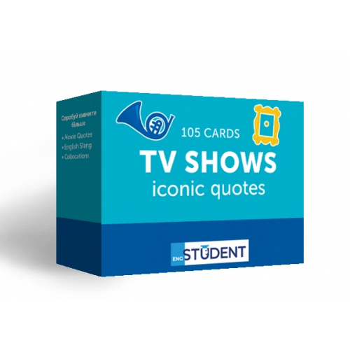 English Student English TV Shows (105 cards)