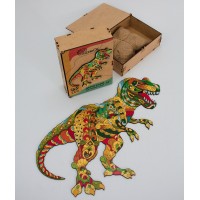 Пазл дерев'яний фігурний PuzzleOK 'Тиранозавр Рекс' А3 129 деталей