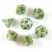 Набір кубів D&D Chessex CSX20409 (Marble Green/Dark Green Mini Polyhedral 7-Die Set)