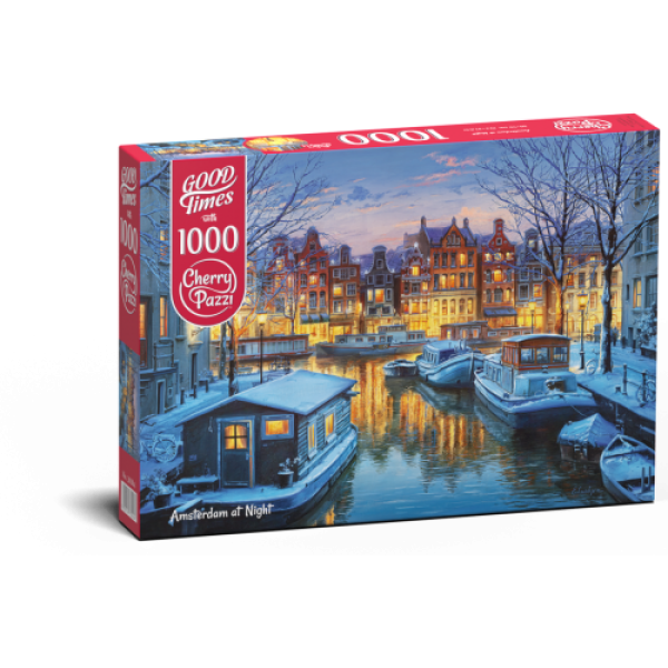 Пазл CherryPazzi 1000: Амстердам вночі