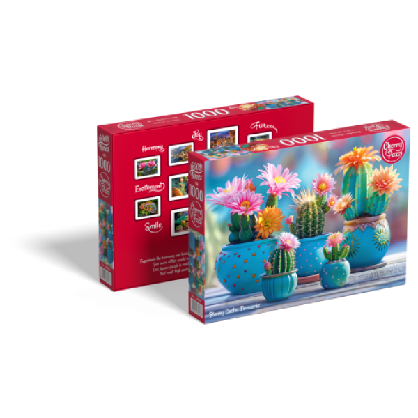 Пазл CherryPazzi 1000: Квітучий феєрверк кактусів