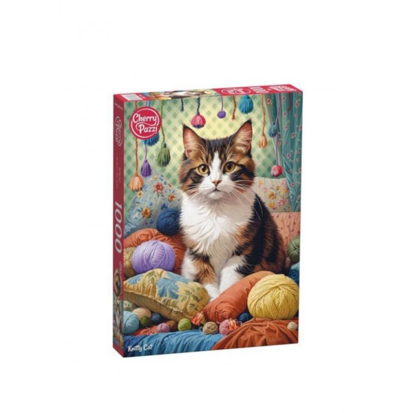 Пазл CherryPazzi 1000:  Кіт та пряжа